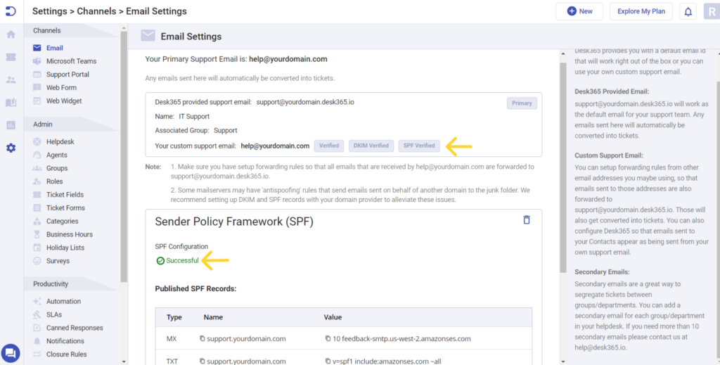 verified-and-successful-spf-configuration-desk365