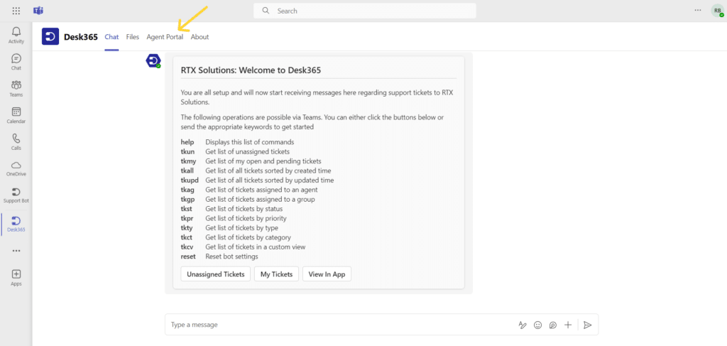 accessing-desk365-agent-portal-within-microsoft-teams