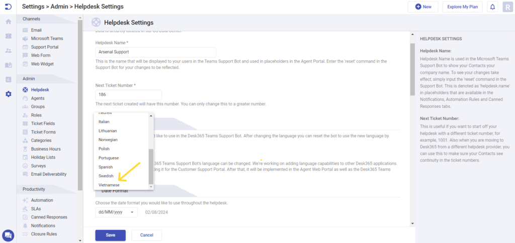 helpdesk-language-settings-desk365-vietnamese