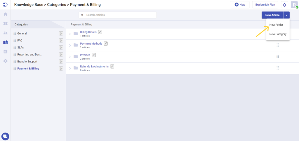 creating-new-folder-in-knowledge-base-desk365