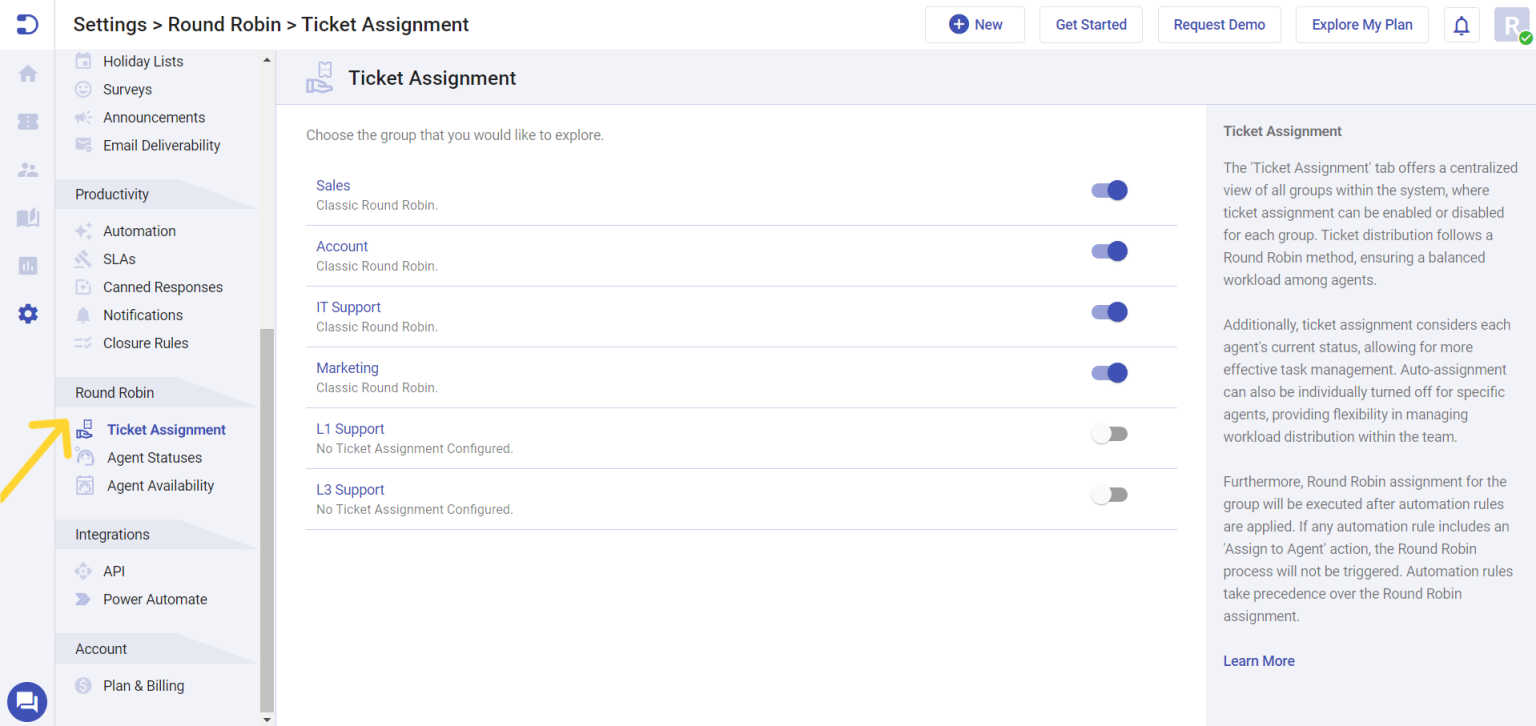 accessing round robin ticket assignment feature desk365 1536x726 1