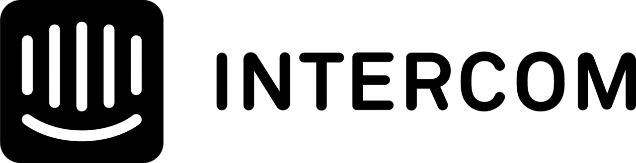 intercom logo black and white