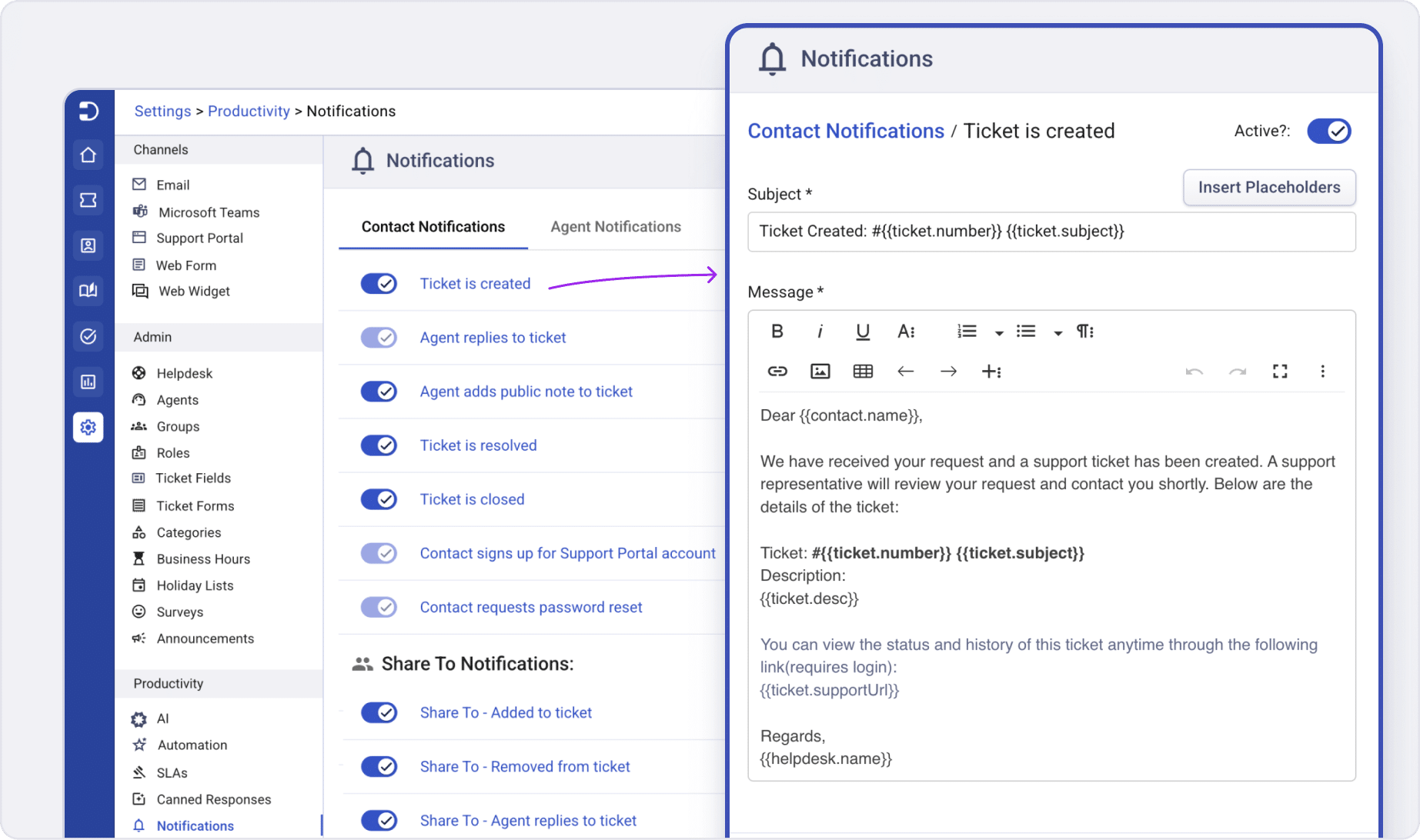 notification screenshot  