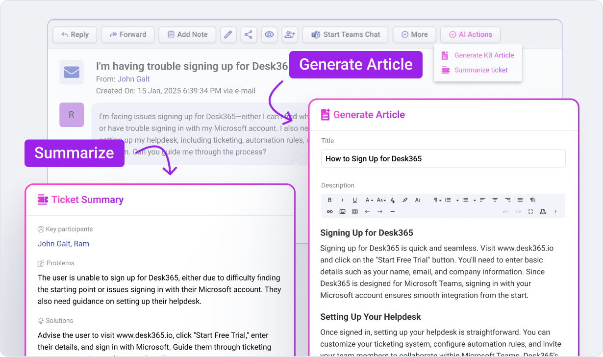 AI Copilot that assists your human agents 
