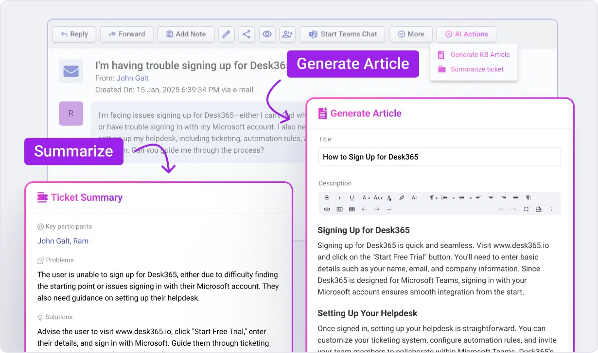 AI Copilot that assists your human agents 