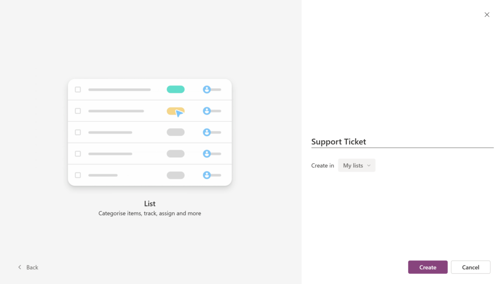 power automate ticketing system