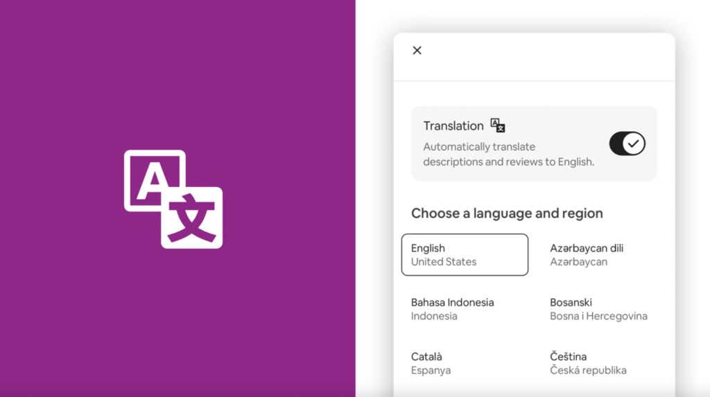 airbnb multilingual