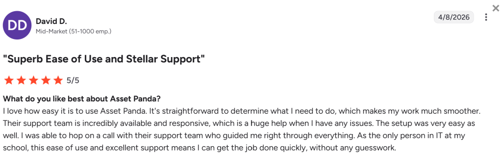 asset panda customer support